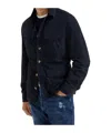 Brunello Cucinelli Suede Leather Shirt Jacket In Black