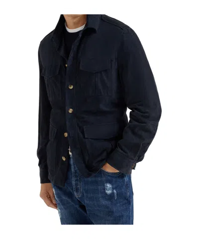 BRUNELLO CUCINELLI BRUNELLO CUCINELLI UNLINED SAFARI JACKET