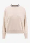 Brunello Cucinelli Monili-detail Sweater In Beige