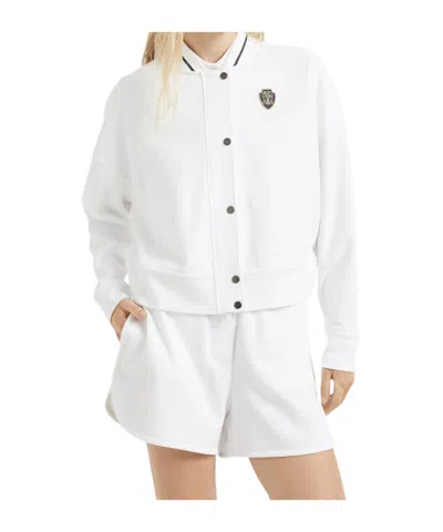 Brunello Cucinelli Long-sleeved Pilot Jacket In White