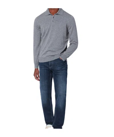 Brunello Cucinelli Long-sleeved Polo Shirt In Blue