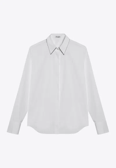 Brunello Cucinelli Women's Cotton Shirt In White