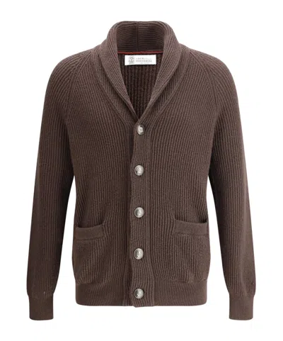 BRUNELLO CUCINELLI BRUNELLO CUCINELLI LONG-SLEEVED RIBBED CARDIGAN