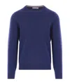 Brunello Cucinelli Relaxed Fit Blue Cashmere Sweater In Blue