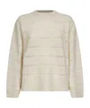 Brunello Cucinelli Long Sleeve Sweater In Neutral