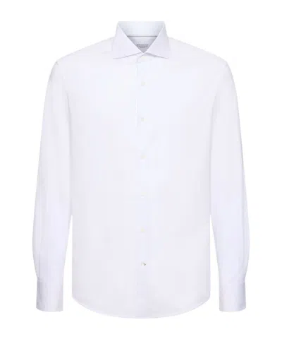 Brunello Cucinelli Long-sleeved Shirt In White
