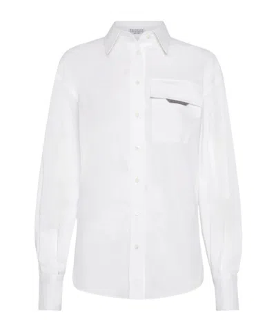 BRUNELLO CUCINELLI BRUNELLO CUCINELLI BUTTON-UP LONG-SLEEVED SHIRT