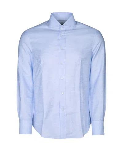 Brunello Cucinelli Long-sleeved Shirt In Blue