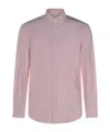 Brunello Cucinelli Shirt Striped Pattern Button-down Collar In Pink