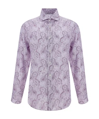 BRUNELLO CUCINELLI BRUNELLO CUCINELLI PAISLEY PRINTED LONG-SLEEVED SHIRT