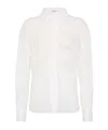 Brunello Cucinelli Cotton Shirts In White