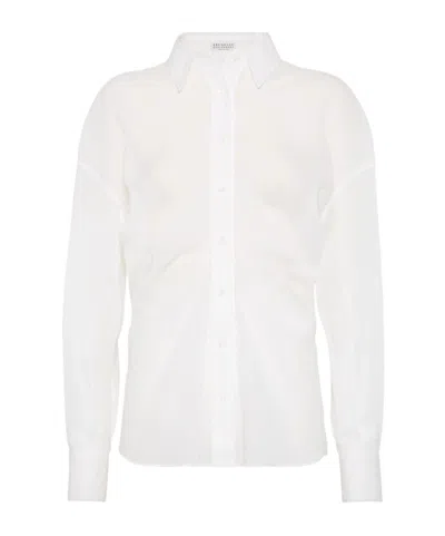 Brunello Cucinelli Long-sleeved Shirt In Multicolor