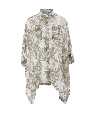 Brunello Cucinelli Long-sleeved Shirt In White