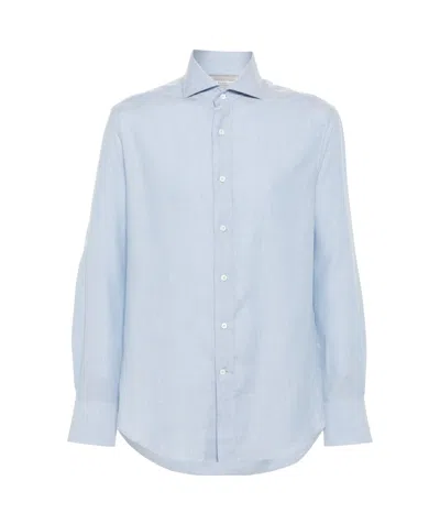 Brunello Cucinelli Long-sleeved Shirt In White