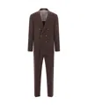Brunello Cucinelli Long-sleeved Suit In Black