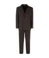 Brunello Cucinelli Men's Set With Chest And Half Jacket And Leisure-fit Trousers With Pleats In Black