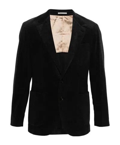 Brunello Cucinelli Long-sleeved Suit Coat In Black