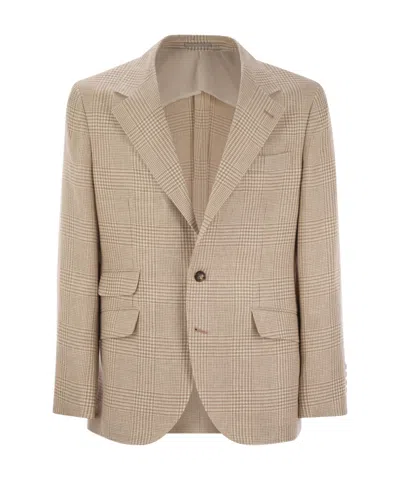 Brunello Cucinelli Long-sleeved Suit Coat In Nude