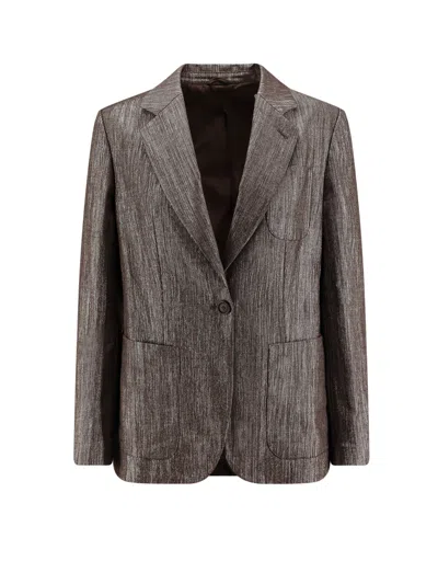 BRUNELLO CUCINELLI LONG-SLEEVED SUIT JACKET