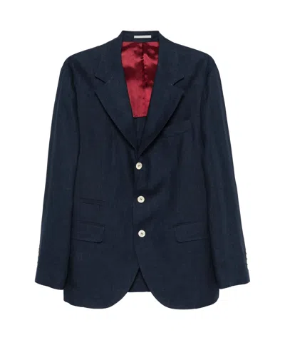 BRUNELLO CUCINELLI LONG-SLEEVED SUIT JACKET