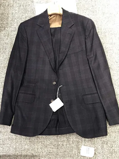 Brunello Cucinelli Long-sleeved Suit Jacket In Blue