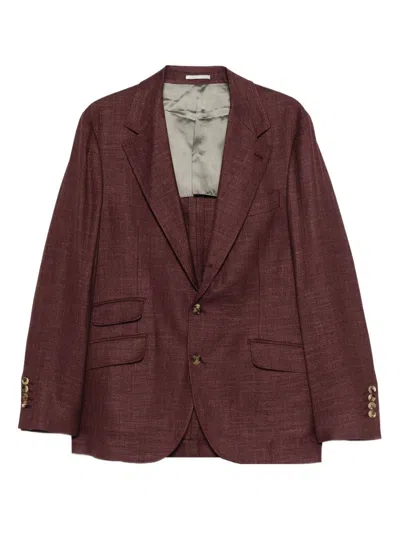 BRUNELLO CUCINELLI LONG-SLEEVED SUIT JACKET