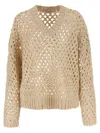 Brunello Cucinelli 'rustic Dazzling Net' Sweater
