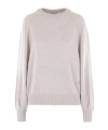 Brunello Cucinelli Long-sleeved Sweater In Neutral