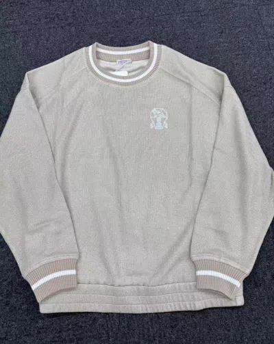 Brunello Cucinelli Long-sleeved Sweater In White