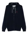 Brunello Cucinelli Zip-up Hooded Cardigan In Black