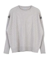 Brunello Cucinelli Long-sleeved Sweater In Beige