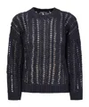 Brunello Cucinelli Long-sleeved Sweater In Black