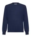Brunello Cucinelli Long-sleeved Sweater In Blue