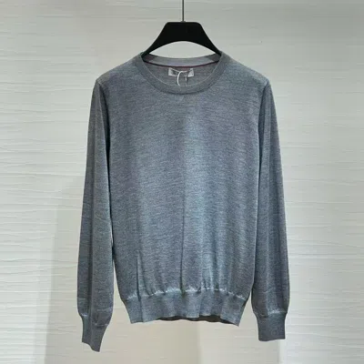 Brunello Cucinelli Long-sleeved Sweater In Blue