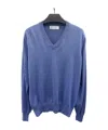 Brunello Cucinelli Long-sleeved Sweater In Blue