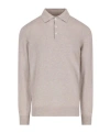 Brunello Cucinelli Long-sleeve Polo Shirt In Animal Print