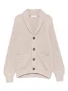 Brunello Cucinelli Long-sleeved Sweater In Neutral