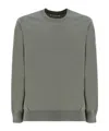 Brunello Cucinelli Long-sleeved Cotton Sweater In Gray