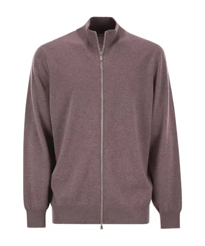 BRUNELLO CUCINELLI BRUNELLO CUCINELLI ZIPPED KNIT CARDIGAN