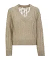 Brunello Cucinelli Long-sleeved Sweater In Nude