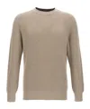 Brunello Cucinelli Ribbed Sweater Sweaters And Cardigans In Nude