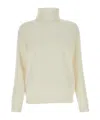 Brunello Cucinelli Knitwear Turtleneck Long Sleeves Ribbed Cuffs In Nude