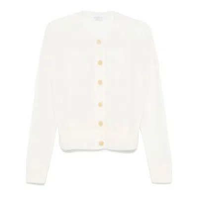 Brunello Cucinelli Long-sleeved Sweater In White