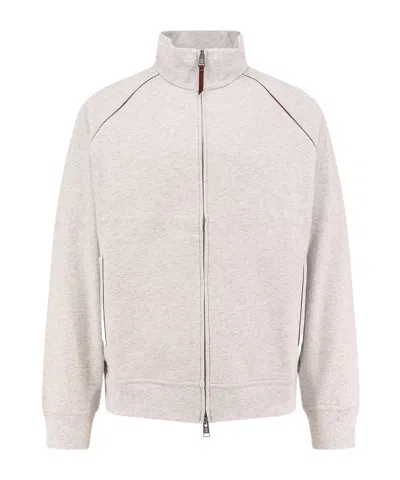 BRUNELLO CUCINELLI BRUNELLO CUCINELLI DROP SHOULDER ZIPPED SWEATSHIRT