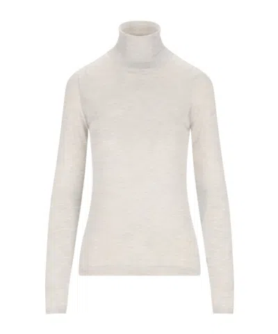 Brunello Cucinelli Long-sleeved Sweater In White
