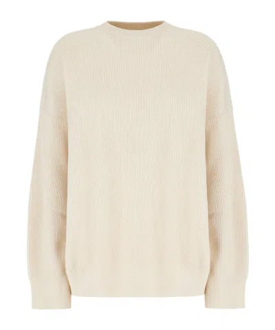 Brunello Cucinelli Long-sleeved Sweater In White