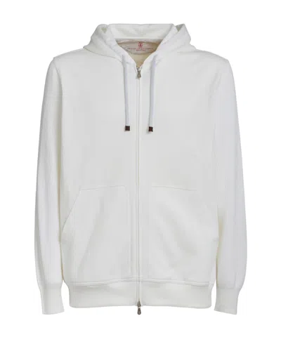 Brunello Cucinelli Long-sleeved Sweater In White