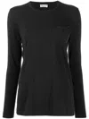 Brunello Cucinelli Ribbed Cotton-blend Jersey Long-sleeved T-shirt In Grey
