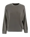 Brunello Cucinelli Long-sleeved Tops In Gray