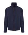 Brunello Cucinelli Cotton-blend Twill Bomber Jacket In Black